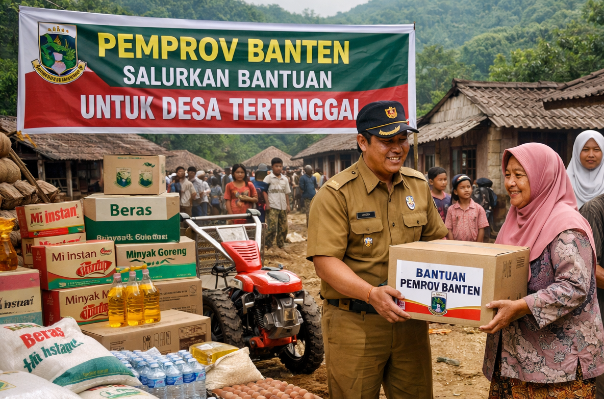 Pemprov Banten Salurkan Bantuan untuk Desa Tertinggal